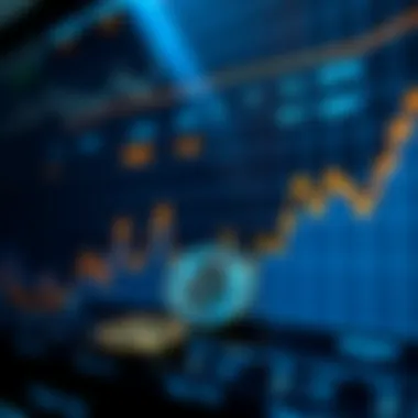 Graph demonstrating market trends in cryptocurrency