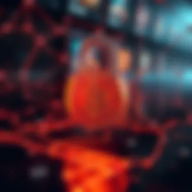 A secure lock symbolizing cryptocurrency security