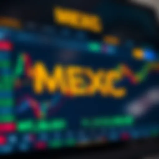 MEXC exchange interface showcasing trading features
