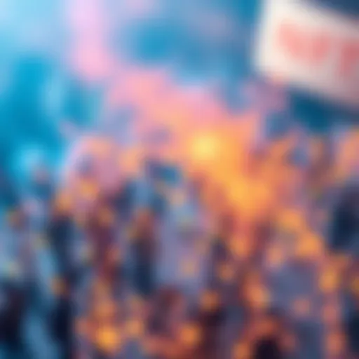 An abstract representation of a digital community network