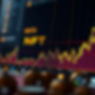 Graph showcasing NFT trading volume trends