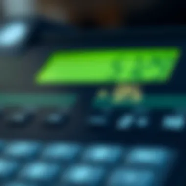 Visual representation of a percentage calculator interface