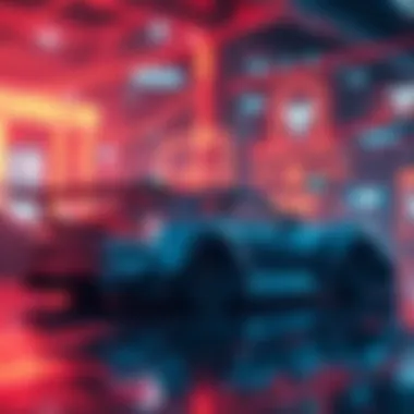 A futuristic view of a digital ecosystem influenced by Porsche NFTs