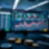 A sophisticated digital interface showcasing cryptocurrency management tools.