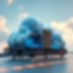 Visual representation of decentralized cloud storage technology