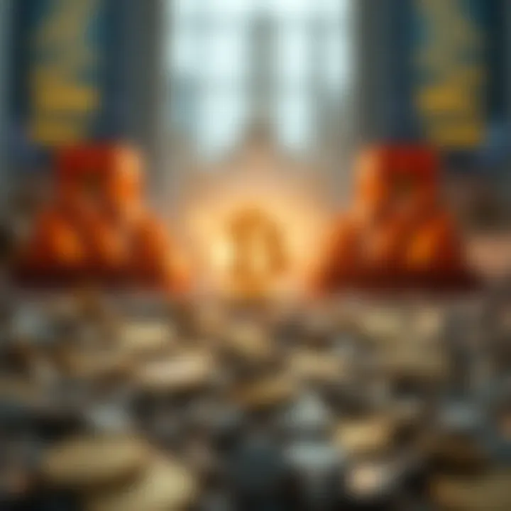 Contrasting visuals of small scale and large scale cryptocurrency projects