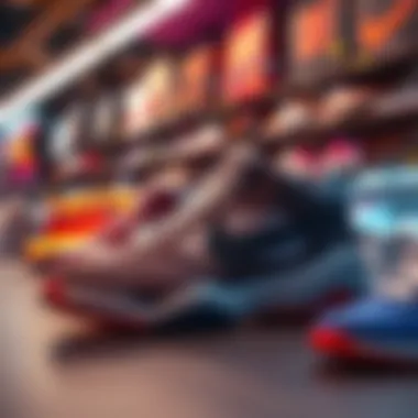 A digital marketplace showcasing sneaker NFTs