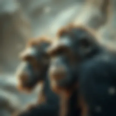 Cognitive Evolution Through Stoned Apes Theory Abstract representation of cognitive evolution