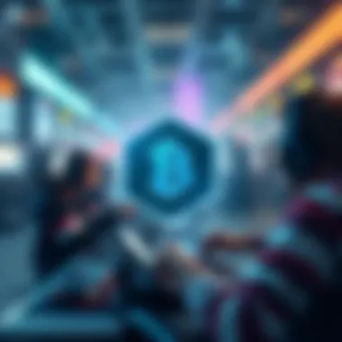 An infographic illustrating the technological advancements in blockchain gaming.