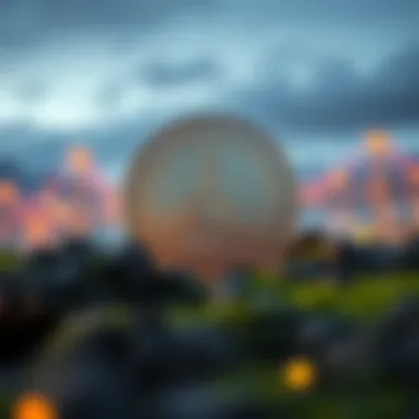 Graphical illustration of blockchain technology underpinning TerraCoin