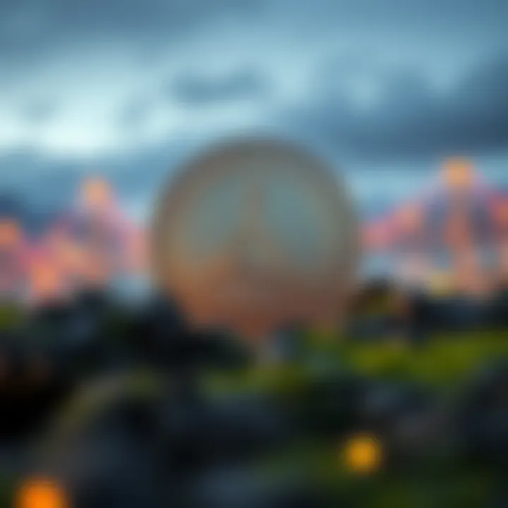 Graphical illustration of blockchain technology underpinning TerraCoin