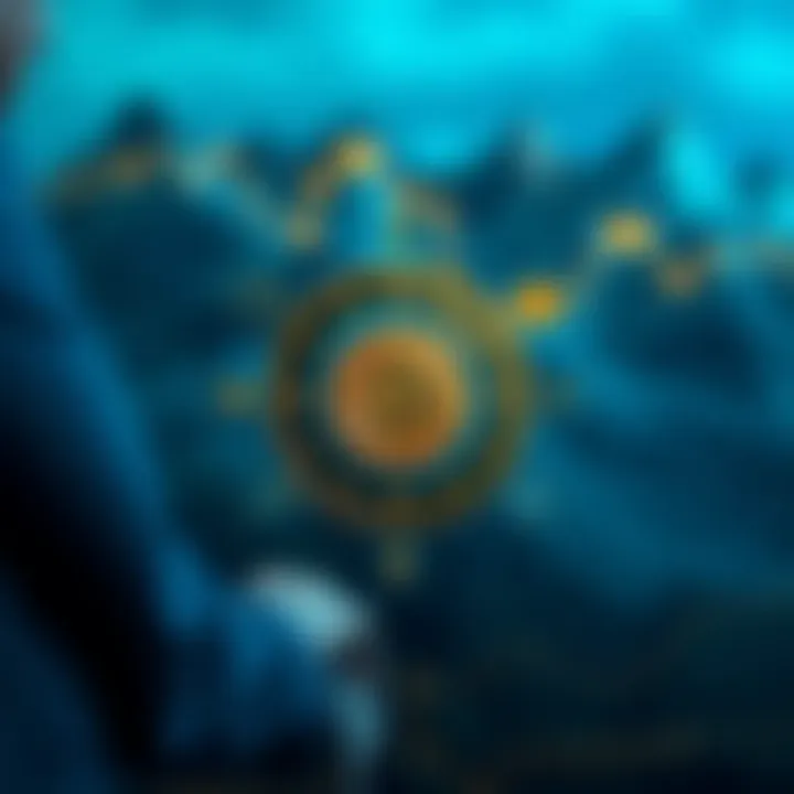 Diagram showing TerraCoin's role in the cryptocurrency market