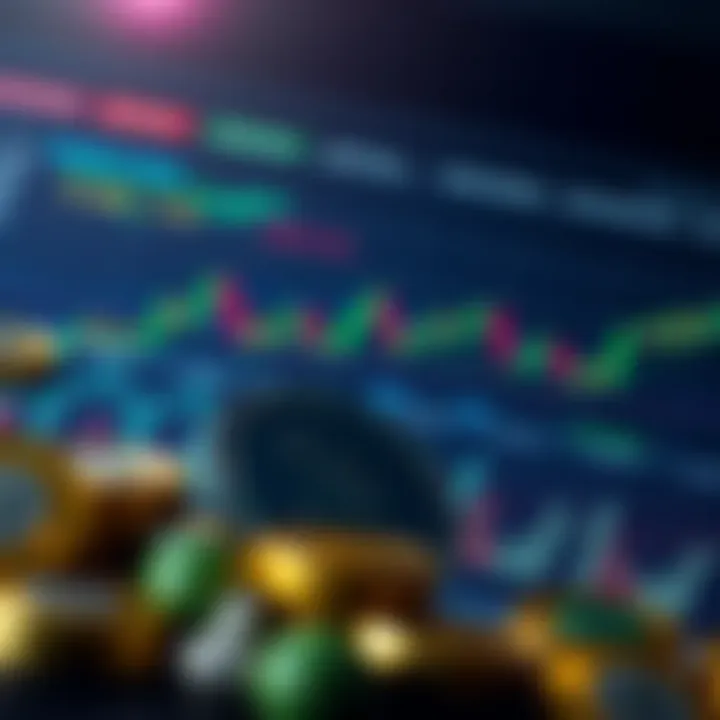 Visual depiction of value evolution in trading