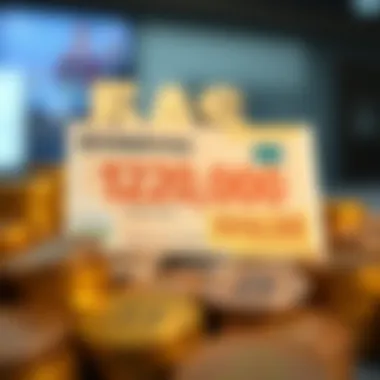 Currency exchange concept illustrating the value of 120,000 won