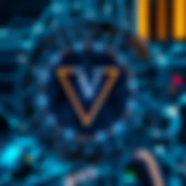 Vyper's Role in Blockchain Technology Conceptual visualization of Vyper's role in blockchain technology