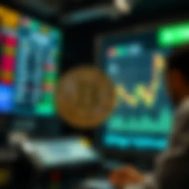 A conceptual representation of cryptocurrency exchange on a Saturday