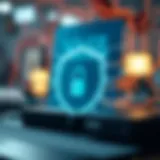 Conceptual illustration of a whitelist in cybersecurity