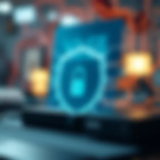 Conceptual illustration of a whitelist in cybersecurity