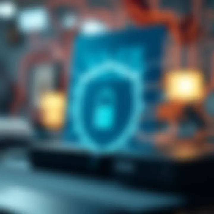 Conceptual illustration of a whitelist in cybersecurity